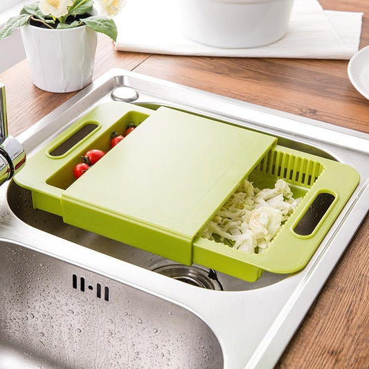 Multi function Kitchen Chopping Blocks Sinks Drain Basket