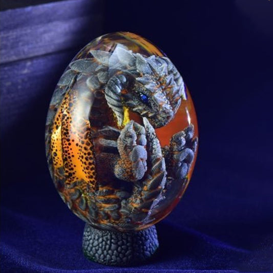 Halloween Dragon Egg Lava Base Resin Luminous