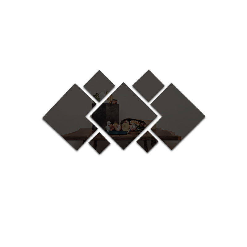 Acrylic Rhombus Mirror Home Decor Wall Sticker