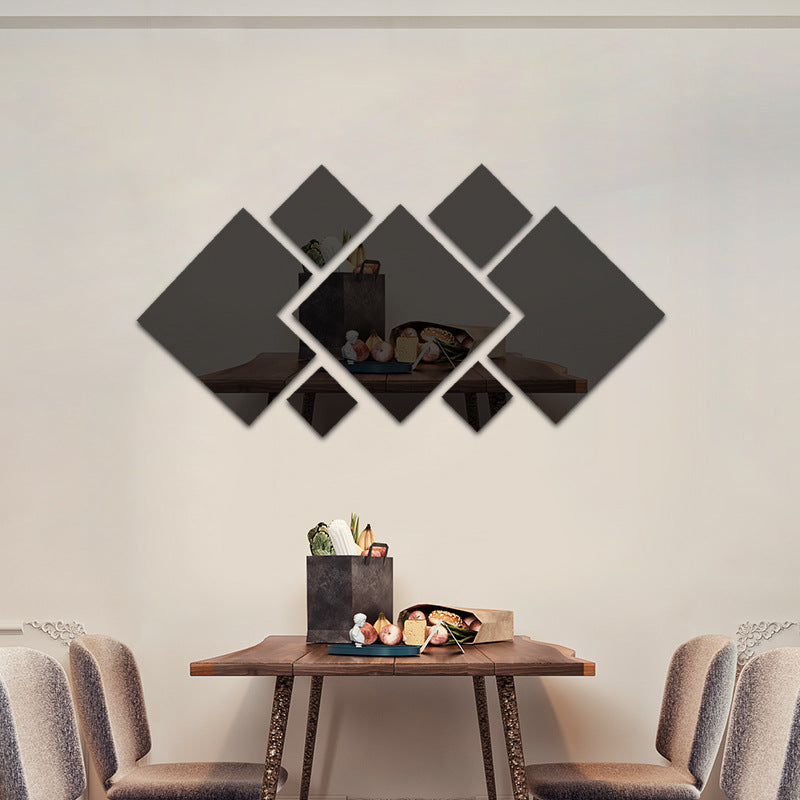 Acrylic Rhombus Mirror Home Decor Wall Sticker